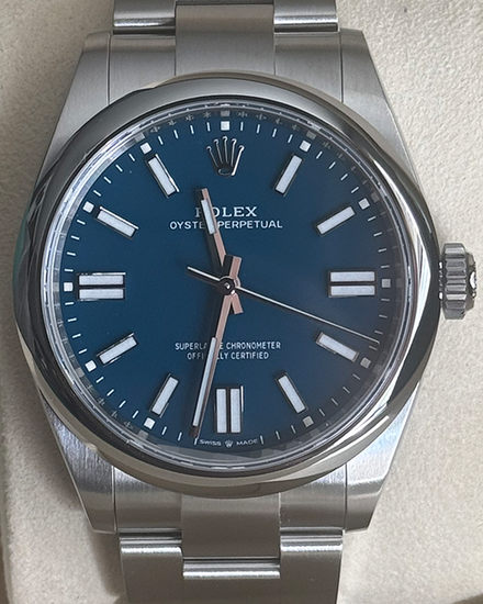 2026 Rolex Oyster Perpetual 41MM Blue Dial Oyster Bracelet (134300)