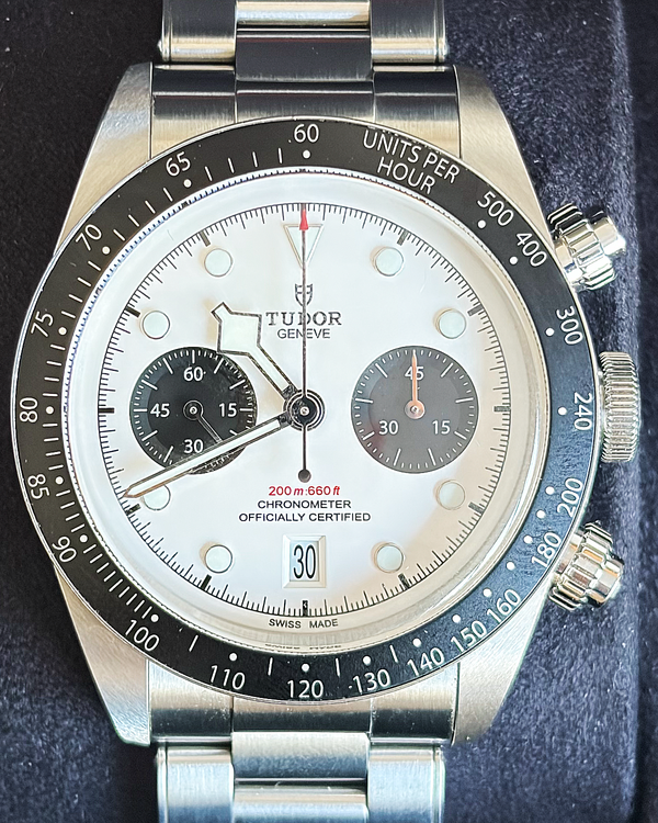 No Reserve - 2023 Tudor Black Bay Chrono "Panda" 41MM White Dial Steel Bracelet (79360N)
