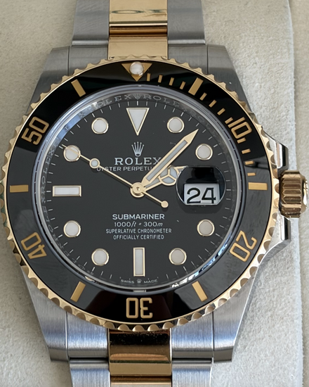 2025 Rolex Submariner Date 41MM Black Dial Two-Tone Oyster Bracelet (126613LN)