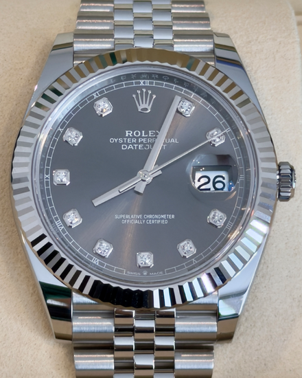 2026 Rolex Datejust 41MM Rhodium Dial Jubilee Bracelet (126334)
