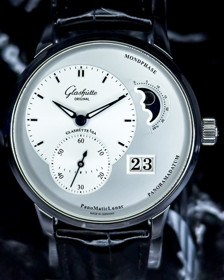 2023 Glashütte Original PanoMaticLunar 40MM Silver Dial Leather Strap (1-90-02-42-32-05)