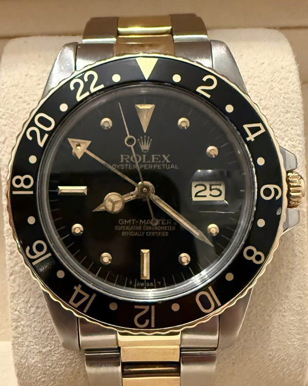 1979 Rolex GMT-Master 40MM Black Dial Two-Tone Jubilee Bracelet (16753)
