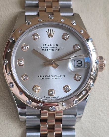 2022 Rolex Datejust 31MM Silver Dial Two-Tone Super Jubilee Bracelet (278341RBR)