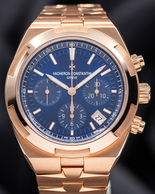 2024 Vacheron Constantin Overseas Chronograph 42.5MM Blue Dial Rose Gold Bracelet (5520V/210R-B952)