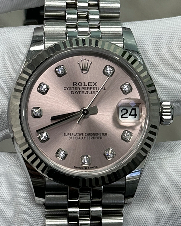 2022 Rolex Datejust 31MM Pink Dial Jubilee Bracelet (278274)