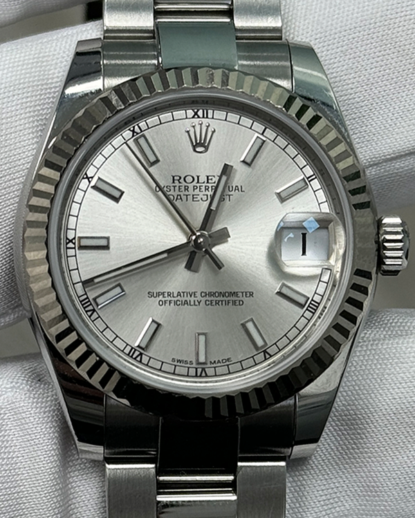 2017 Rolex Datejust 31MM Silver Dial Oyster Bracelet (178274)