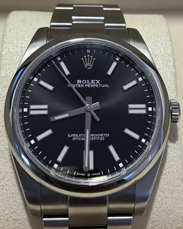 2024 Rolex Oyster Perpetual 41MM Black Dial Oyster Bracelet (124300)
