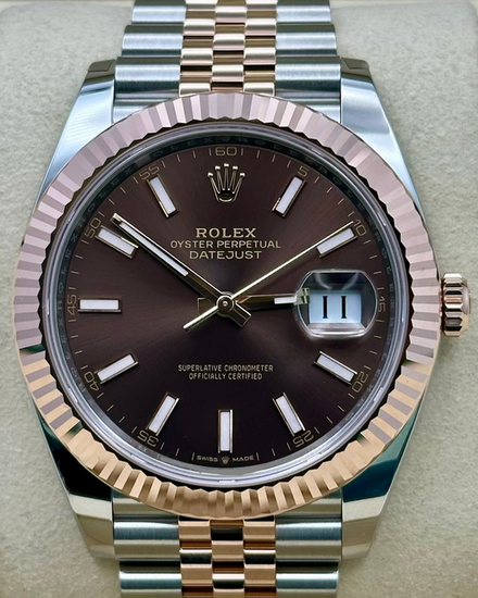 2026 Rolex Datejust 41MM Chocolate Dial Two-Tone Jubilee Bracelet (126331)