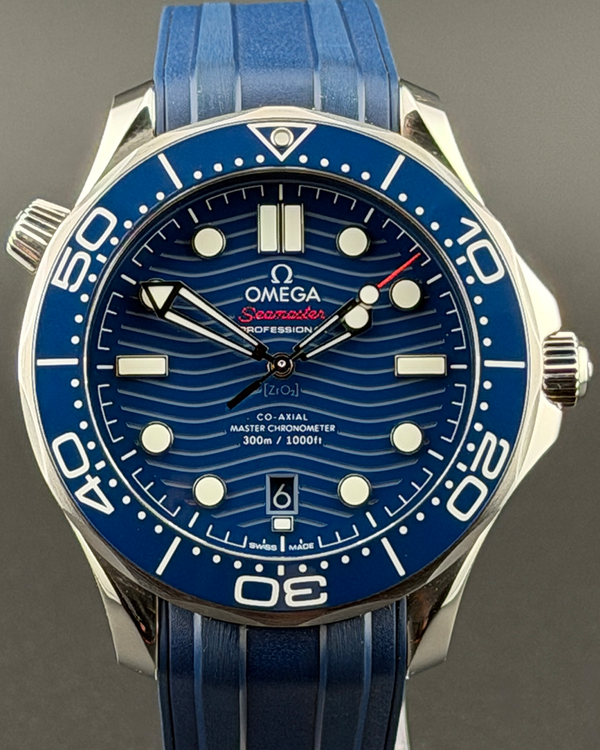 2024 Omega Seamaster Diver 300M 42MM Blue Dial Rubber Strap (210.32.42.20.03.001)