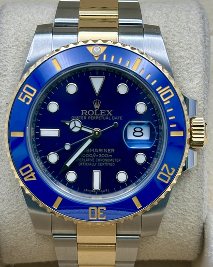 2018 Rolex Submariner Date "Bluesy" 40MM Blue Dial Two-Tone Oyster Bracelet (116613LB)