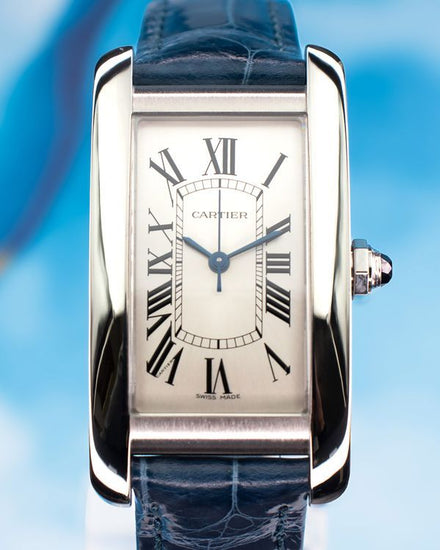 2020 Cartier Tank Américaine 42MM Silver Dial Leather Strap (WSTA0017)