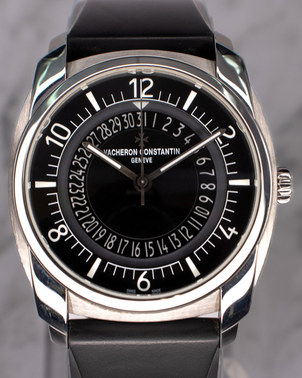 2017 Vacheron Constantin Quai De I'lle 41MM Black Dial Rubber Strap (4500S/000A-B196)