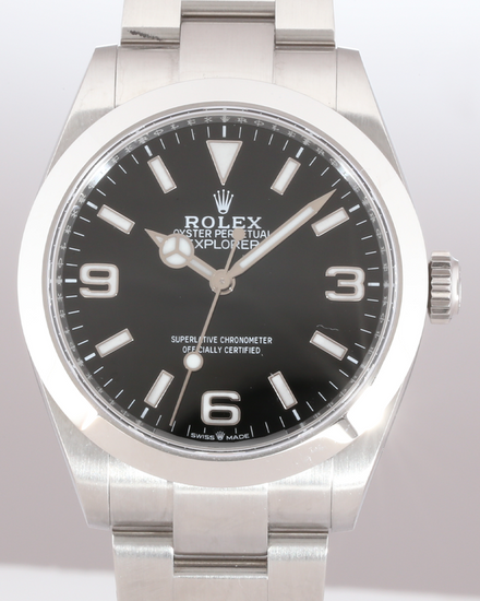 No Reserve - 2025 Rolex Explorer 40MM Black Dial Oyster Bracelet (224270)