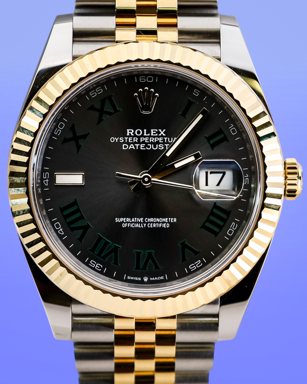 2025 Rolex Datejust "Wimbledon" 41MM Slate Dial Two-Tone Jubilee Bracelet (126333)