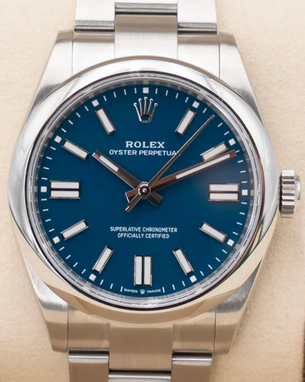 2025 Rolex Oyster Perpetual 41MM Blue Dial Oyster Bracelet (134300)
