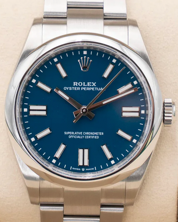 2025 Rolex Oyster Perpetual 41MM Blue Dial Oyster Bracelet (134300)