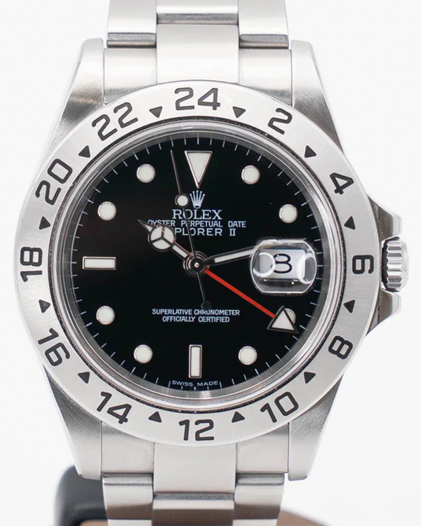 Rolex Explorer II 40MM Black Dial Oyster Bracelet (16570)