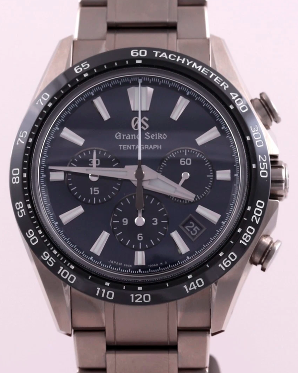 2025 Grand Seiko Evolution 9 "Tentagraph" 43.2MM Blue Dial Titanium Bracelet (SLGC001G)