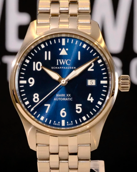 2025 IWC Schaffhausen Pilot Mark XX 40MM Blue Dial Steel Bracelet (IW328204)