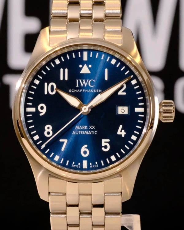 2025 IWC Schaffhausen Pilot Mark XX 40MM Blue Dial Steel Bracelet (IW328204)