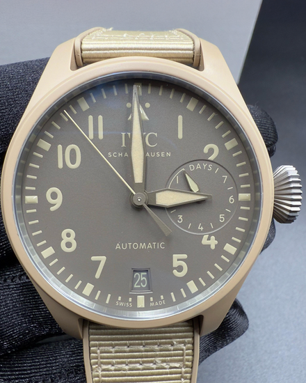 2023 IWC Schaffhausen Pilot Top Gun Edition "Mojave Desert" 46MM Chocolate Dial Textile Strap (IW506003)
