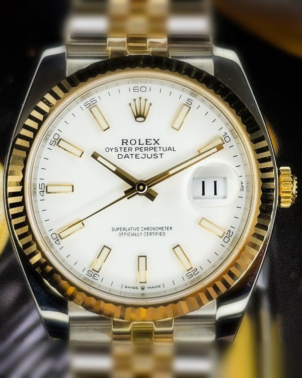2023 Rolex Datejust 41MM White Dial Two-Tone Jubilee Bracelet (126333)