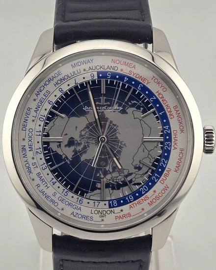 2016 Jaeger-LeCoultre Geophysic Universal Time 41.6MM Blue Dial Leather Strap (Q8108420)