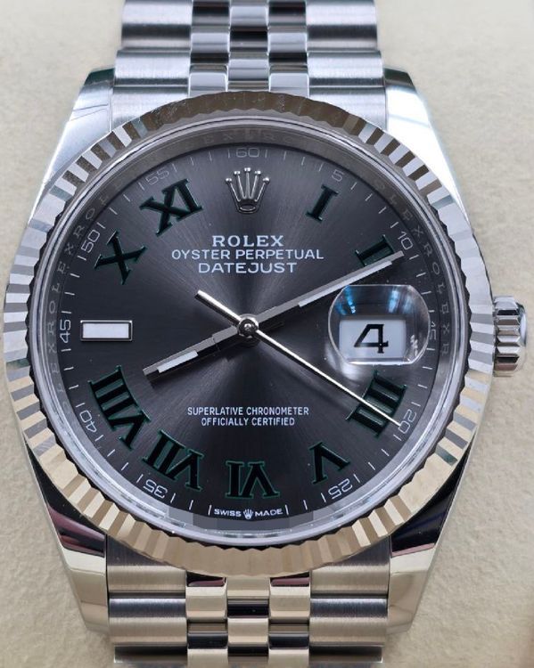 2026 Rolex Datejust "Wimbledon" 36MM Slate Dial Jubilee Bracelet (126234)