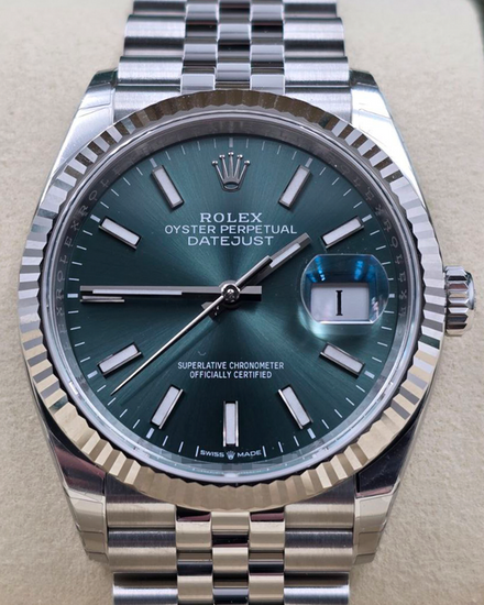 2026 Rolex Datejust 36MM Green Dial Jubilee Bracelet (126234)