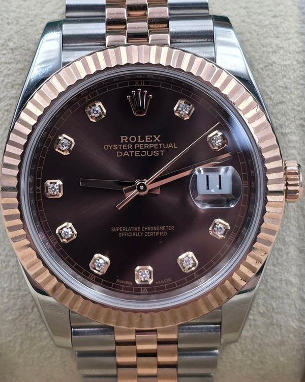 2019 Rolex Datejust 36MM Chocolate Dial Two-Tone Jubilee Bracelet (126331)