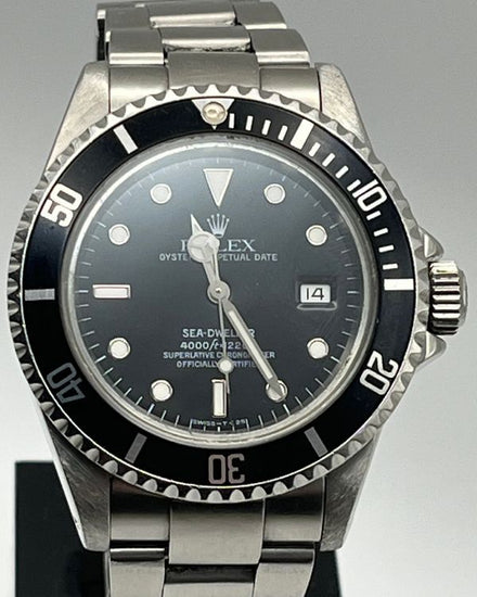 1993 Rolex Sea-Dweller 4000 40MM Black Dial Oyster Bracelet (16600)