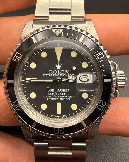 No Reserve - 1978 Rolex Submariner Date 40MM Black Dial Steel Bracelet (1680)