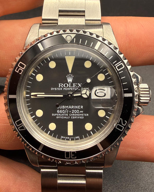 1978 Rolex Submariner Date 40MM Black Dial Steel Bracelet (1680)