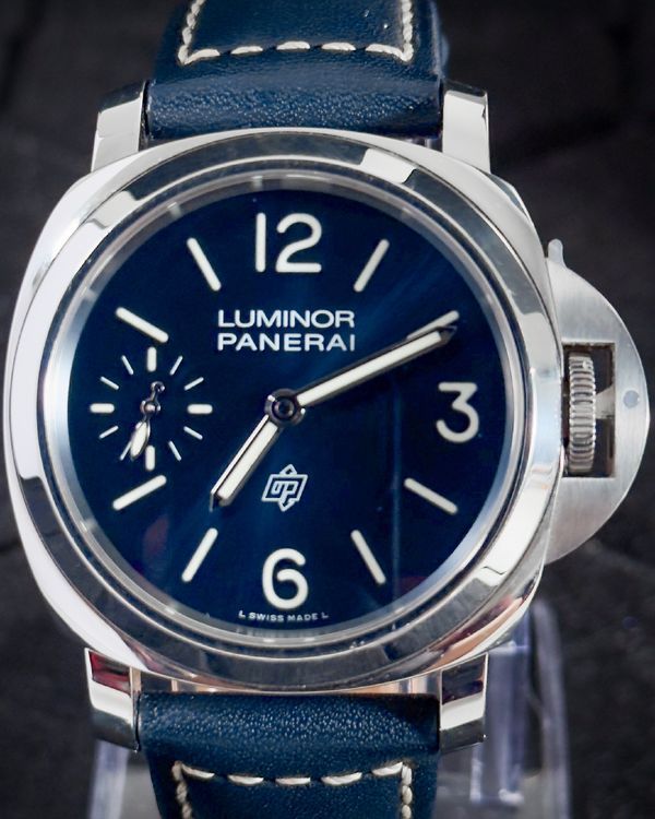 No Reserve - 2023 Panerai Luminor "Blu Mare" 44MM Blue Dial Leather Strap (PAM01085)