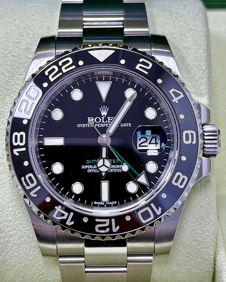 2014 Rolex GMT-Master II 40MM Black Dial Oyster Bracelet (116710LN)