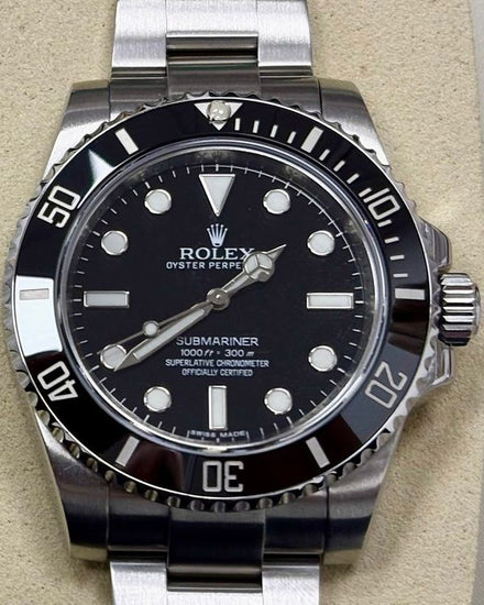 Rolex Submariner No-Date 40MM Black Dial Oyster Bracelet (114060)
