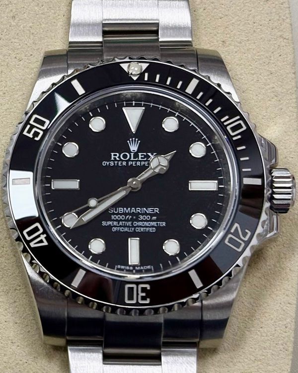 Rolex Submariner No-Date 40MM Black Dial Oyster Bracelet (114060)