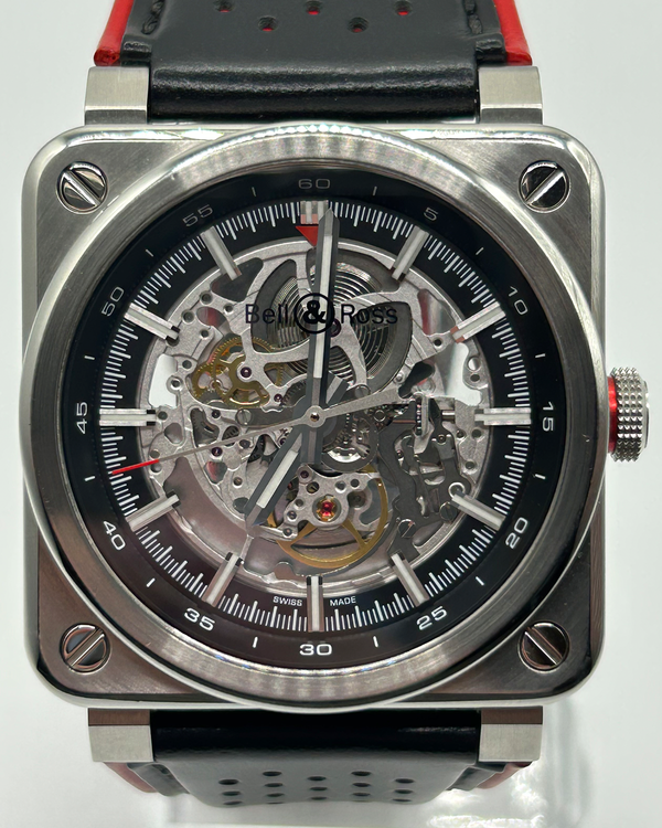 Bell & Ross BR 03 92 Aero GT L. E. 42MM Skeleton Dial Leather Strap (BR-03-92-AEROGT)
