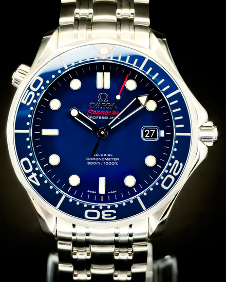 No Reserve - 2019 Omega Seamaster Diver 300M 41MM Blue Dial Steel Bracelet (212.30.41.20.03.001)