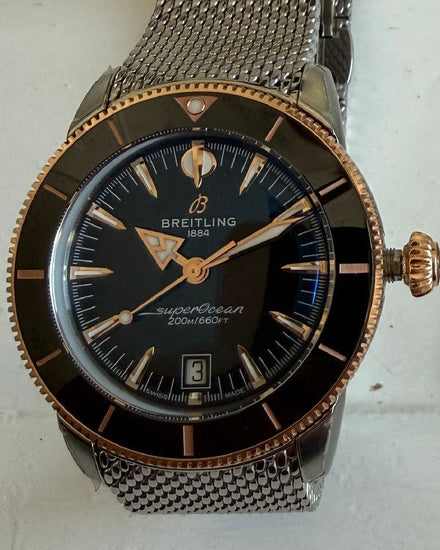 No Reserve - 2025 Breitling Superocean Heritage B31 42MM Black Dial Steel Bracelet (UB3111241B1A1)