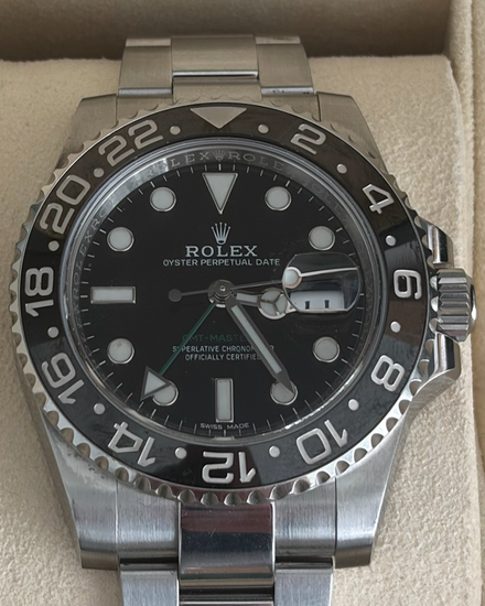 2018 Rolex GMT-Master II 40MM Black Dial Oyster Bracelet (116710LN)