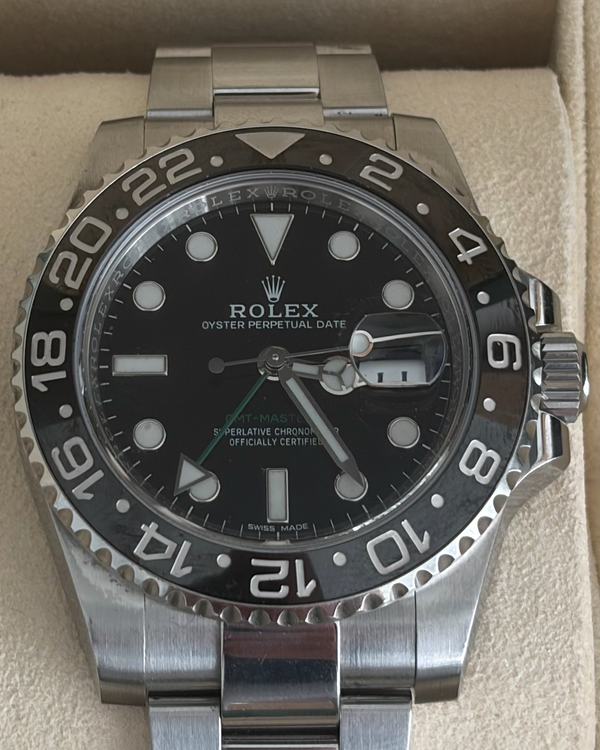 2018 Rolex GMT-Master II 40MM Black Dial Oyster Bracelet (116710LN)