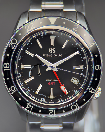 No Reserve - 2019 Grand Seiko Sport GMT 44MM Black Dial Steel Bracelet (SBGE201)
