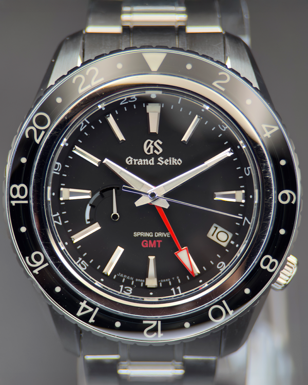 2019 Grand Seiko Sport GMT 44MM Black Dial Steel Bracelet (SBGE201)