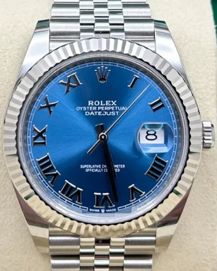 2026 Rolex Datejust 41MM Blue "Azzurro" Dial Jubilee Bracelet (126334)