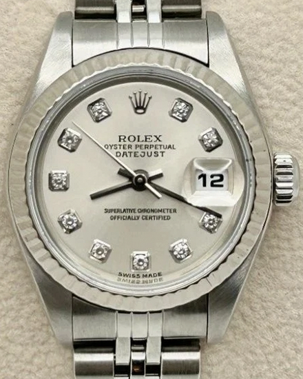 Rolex Lady-Datejust 26MM Silver Dial Jubilee Bracelet (79174)