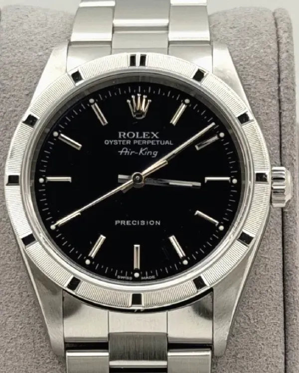 Rolex Air-King 34MM Black Dial Oyster Bracelet (14010)