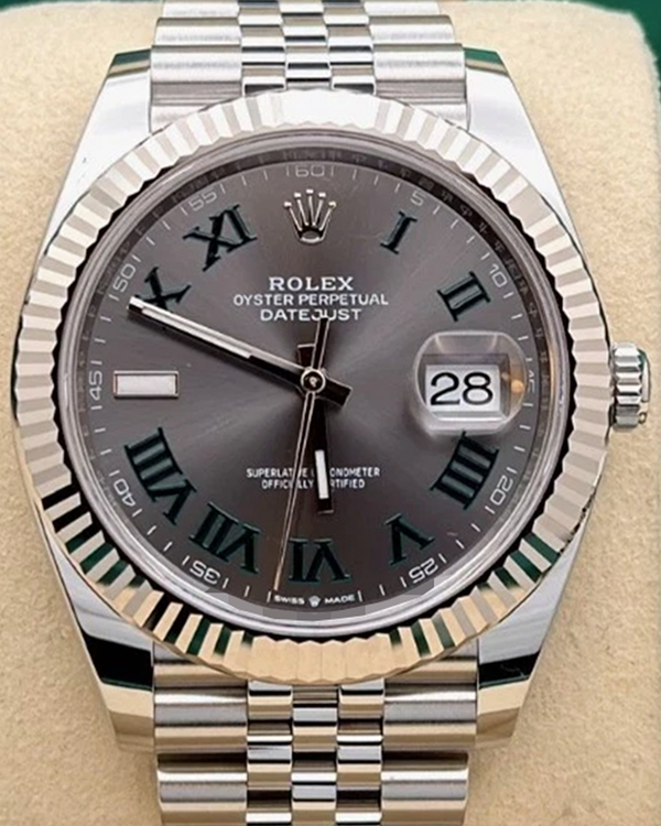 2024 Rolex Datejust "Wimbledon" 41MM Slate Dial Jubilee Bracelet (126334)
