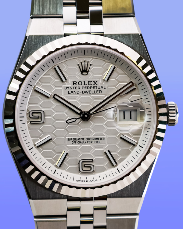 2026 Rolex Land-Dweller 40MM White Dial Flat Jubilee Bracelet (127334)