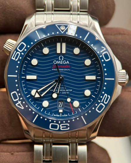 2021 Omega Seamaster Diver 300M 42MM Blue Dial Steel Bracelet (210.30.42.20.03.001)